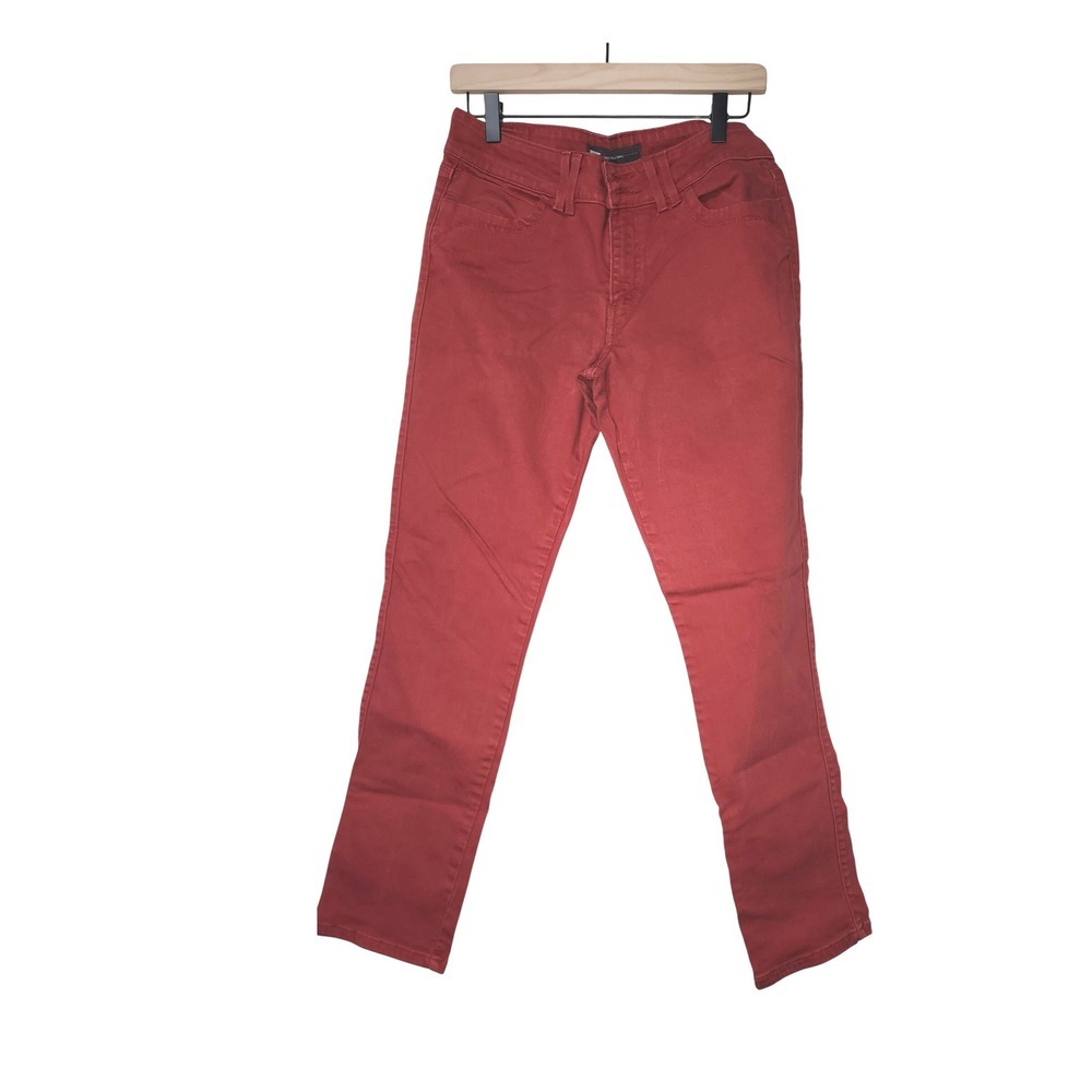 Levi Strauss Women Red Straight Leg Colored Denim Jeans Size 10M Mid Rise Flap